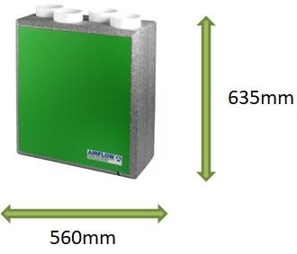 Filter for the Airflow DV72 Heat Recovery Unit
