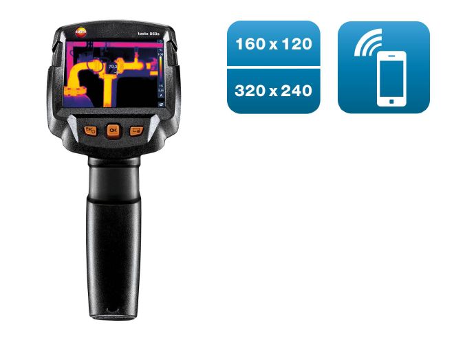 testo 868s - Thermal imaging camera (160 x 120 pixels, App)