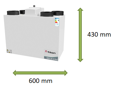 Genuine Titon 25 pairs x HRV1,1.25 Filters G4 (270x180)