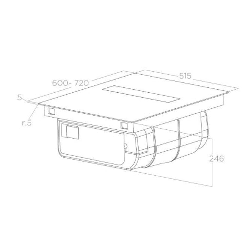 NikolaTesla Fit Combination Hob and Extractor