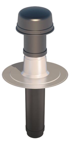 Ubbink OFT 5 ASPHALT Insulated Flat Roof Terminal 180mm