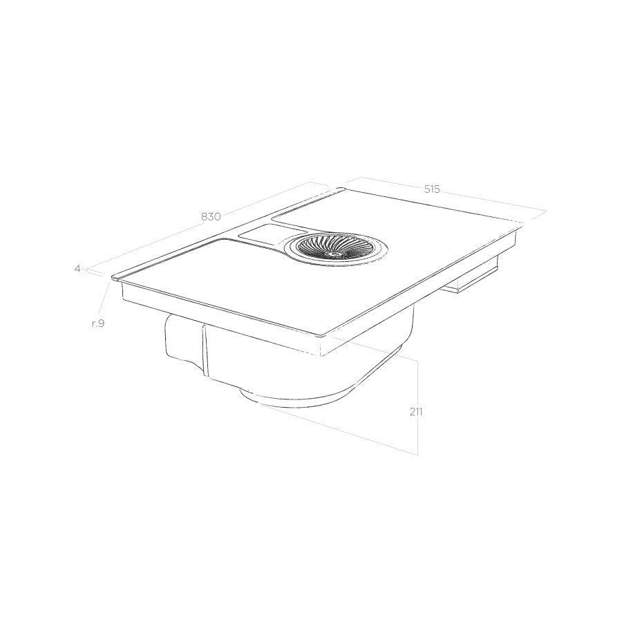 NikolaTesla One Combination Hob and Extractor