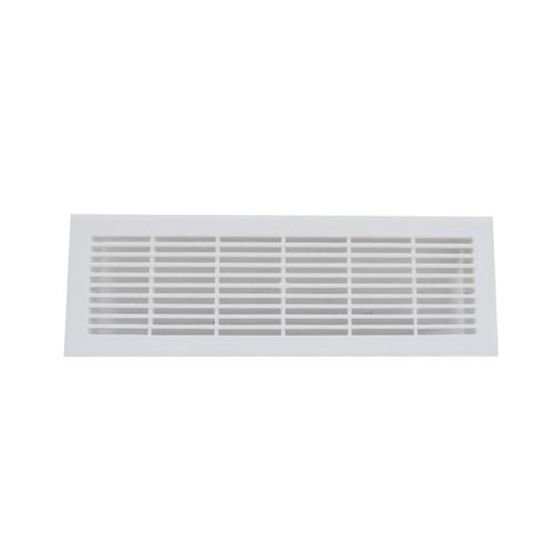 Zehnder Rectangular Decorative Grille for CLF, 335 x 110 mm, Plastic, White
