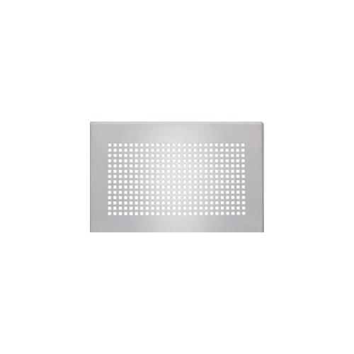 Zehnder Torino Rectangular Decorative Grille for CLD/P, 300 x 200mm, Stainless Steel