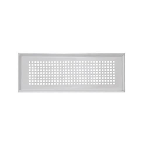 Torino rectangular designer grille, 350x130, white