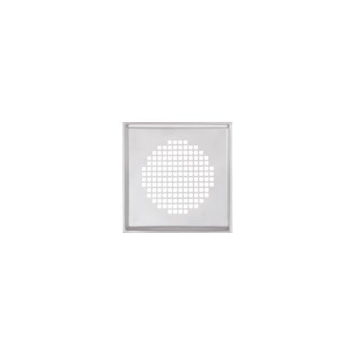 Zehnder Torino Square Decorative Grille for TVA/P Or CLRF, Dia 125mm, White