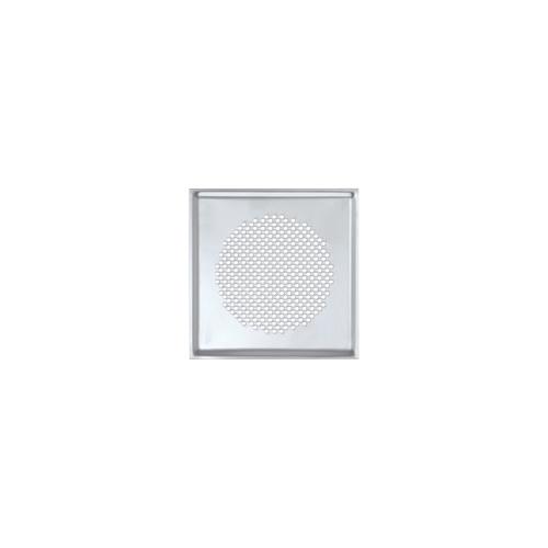 Zehnder Venezia Square Decorative Grille for TVA/P or CLRF, 160 x 160mm, Stainless Steel