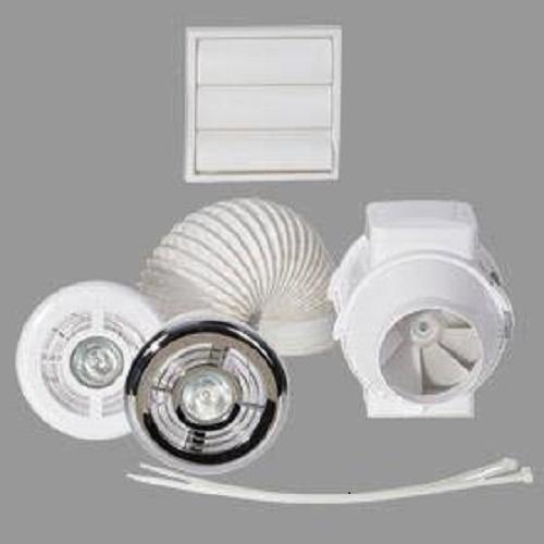 Airflow Aventa 100mm Shower Kit With Timer & Light