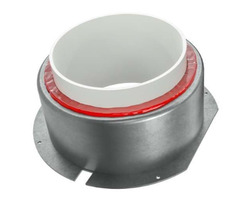Zehnder Fire Collar Dia 100mm for CV2GIP, CV2.1 and CV3, Ceiling Mounting, 50mm Depth