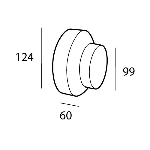 GD round ducting, 125mm to 100mm Diameter reducer