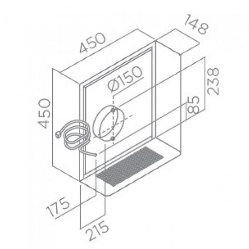 Elica GME-22 Remote Motor for outside property