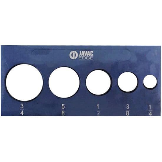 JAVAC EDGE JAV-1022 FLARE SIZE GAUGE - 1/4 INCH - 3/4 INCH