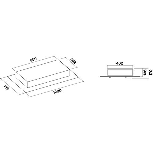 Falmec Aura Ceiling Mounted Hood