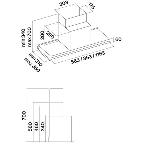 Falmec Virgola Built-In Hood