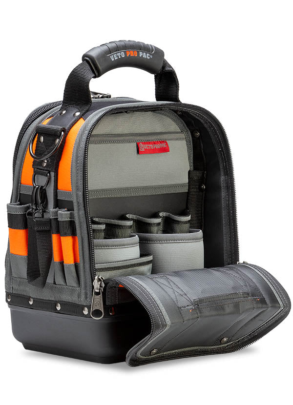 Veto Pro Pac Tech-MCT Hi-Viz Orange Compact/Tall Tool Bag