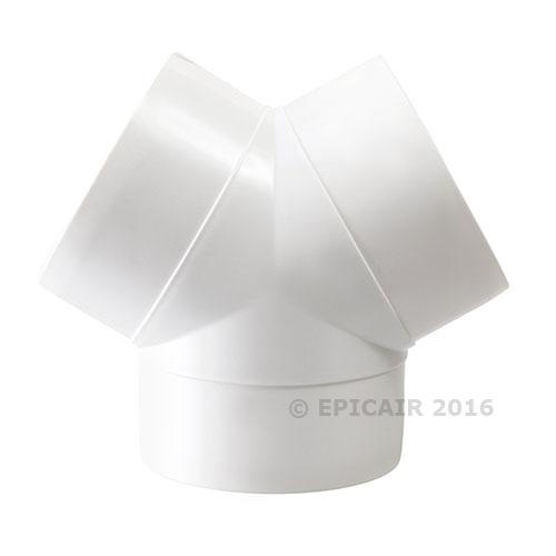 100mm-4" Rigid Round Y Piece Connector