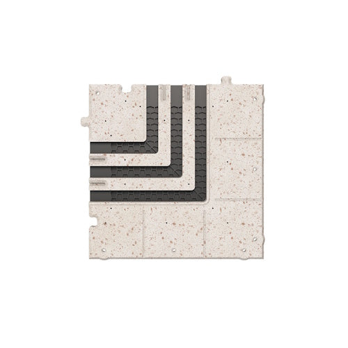 Corner connection forERGOVENT LINEO-PRO PUZZLE diffuser (3 slots  x 20 mm / 90 degree RIGHT ANGLE CORNER)