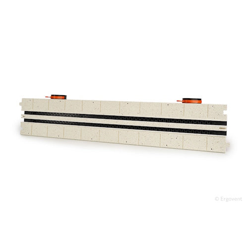 Slot ventilation diffuser ERGOVENT LINEO-PRO PUZZLE connected  (75/90 mm duct connection / 2 slots x 1050 mm x 20 mm / with damper)