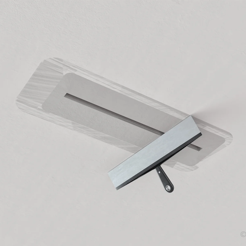 Slot ventilation diffuser ERGOVENT LINEO-500 (2 x 75 mm duct conections / 1 slot x 500 mm x 20 mm / with damper)