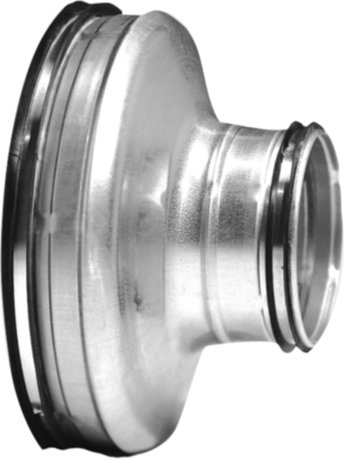 Lindab RCU 180 125 GALV Pressed Concentric Short Reducer Safe Galvanis