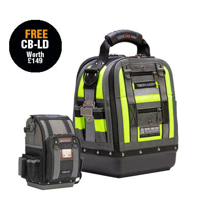 Veto Pro Pac Tech-MCT Hi-Viz Yellow Compact/Tall Tool Bag with Free CB-LD Tool Bag