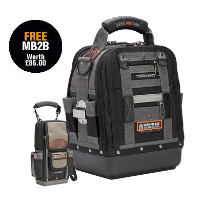 Veto Pro Pac Tech-MCT Compact/Tall Tool Bag with Free MB2B Meter Bag