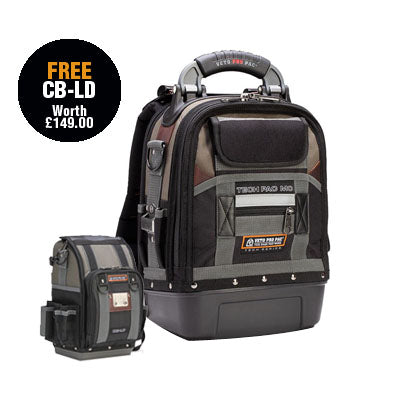 Veto Tech-Pac-MC Compact Service Tech Tool Backpack with Free CB-LD Tool Bag