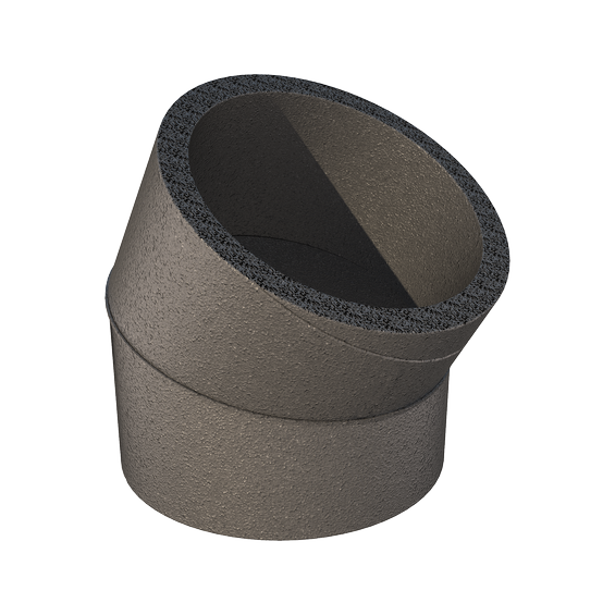 Ubbink Aerfoam 200mm Insulated Duct 30 degree bend