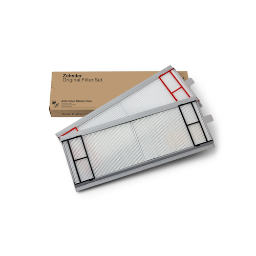 Filter for Zehnder ComfoAir 350/550, reusable frame and filter set, ISO Coarse / ISO ePM10 (G4/M5), 2 Pieces