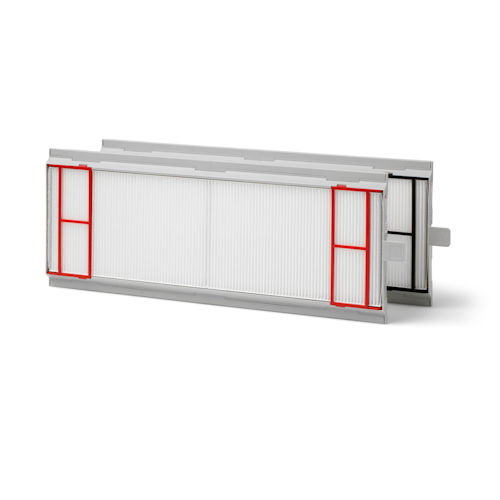 Filter for Zehnder ComfoAir 350/550, reusable frame and filter set, ISO Coarse / ISO ePM1 (G4 / F7), 2 Pieces