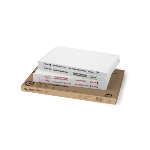 Filter for Zehnder ComfoAir 350/550, refill for reusable frame, ISO Coarse / ISO ePM1 (G4 / F7), 2 Pieces