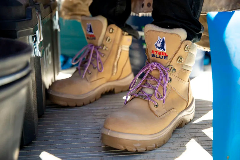 Steel Blue Work Boots Southern Cross Zip Ladies S3 Steel Blue Work Boots Southern Cross Zip Ladies S3