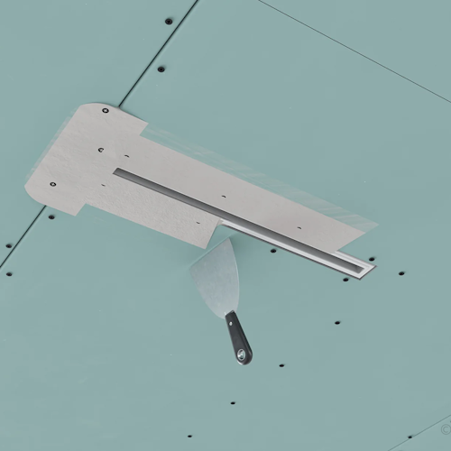 Slot ventilation diffuser ERGOVENT LINEO-500 (2 x 75 mm duct conections / 1 slot x 500 mm x 20 mm / with damper)