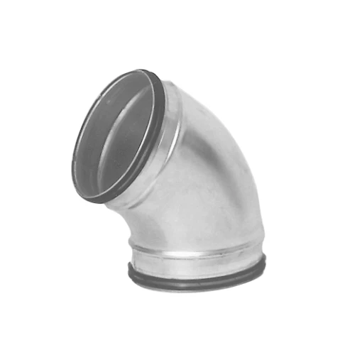BU Pressed 60 Deg Bend Safe Galvanised, 125mm Diameter
