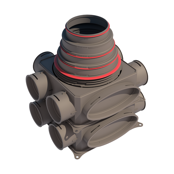 Ubbink Air Excellent Distribution Box DB212V125-200VE 12 Connections