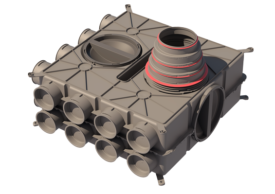 Ubbink Air Excellent distribution box DB816 125-200 16 connections