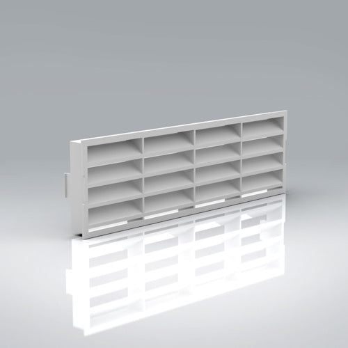 Verplas Sys100: Airbrick Adaptor c/w White Grille (110x54)