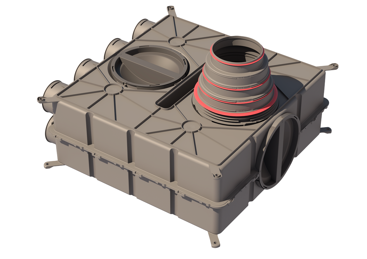 Ubbink Air Excellent distribution box DB816 125-200 8 connections