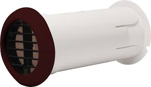 Vent Axia 100mm Internal Fit Wall Kit Brown