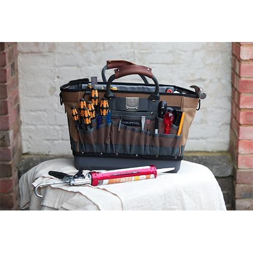 Veto MB-TTXL Wide Full Featured Open Tool Tote with Free DP3 Drill Pouch