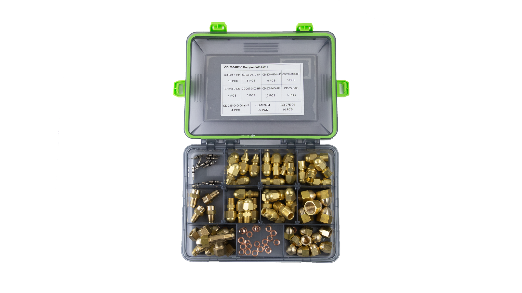 Co2 130 Bar Brass & Schrader Kit CD-200-KIT-3