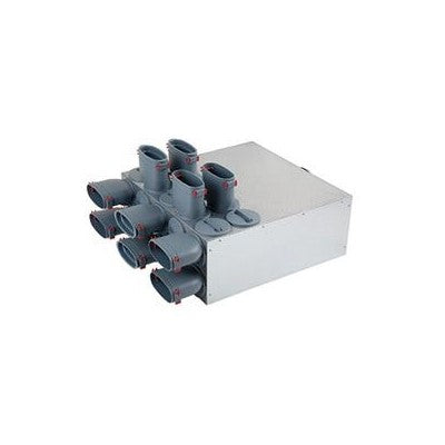 AirflexPro 10 Port In-Line/ 90° Option Distribution Box, Oval Spigots and Sound Attenuation Fitted