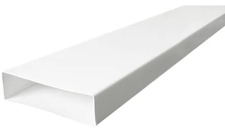 Flat PVC Ducting 204mm x 60mm - 1000mm / 1 Meter