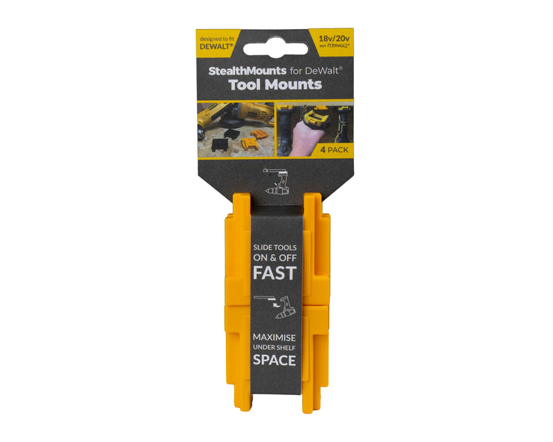 StealthMounts Yellow Tool Mounts for DeWalt XR
