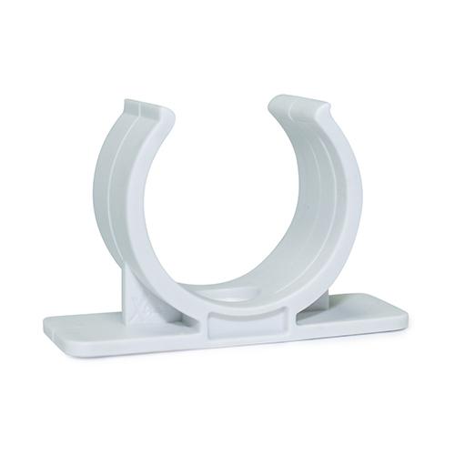 White Surface mount clips -11-4"(33.6mm OD, 25mm ID)bag of 10