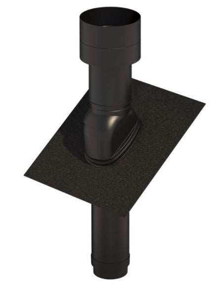 Ubbink UB46 Insulated Roof Terminal 125mm Black