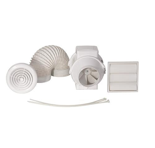 Airflow Aventa 125mm Shower Kit With Timer