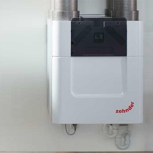 Zehnder ComfoAir Q350 with pre-heater, right handed