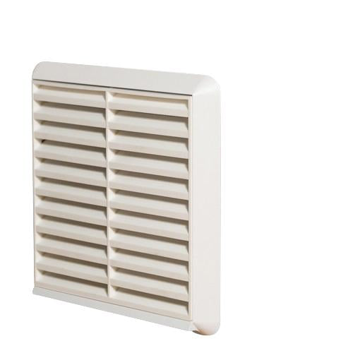 125mm or 5" External grille with spigot white