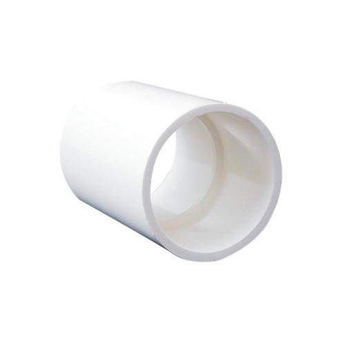 White Straight connector - 11-4"  (33.6mm OD, 25mm ID) bag of 5